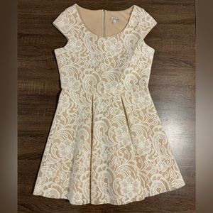 Charlotte Russe, burlap lace dress. Size M.
